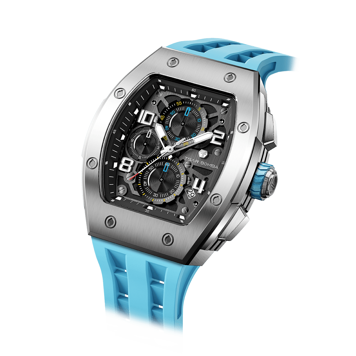 Official TSAR BOMBA Elemental Calendar Quartz Watch - TB8224Q - Top G Watches