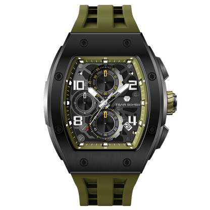 Official TSAR BOMBA Elemental Calendar Quartz Watch - TB8224Q - Top G Watches