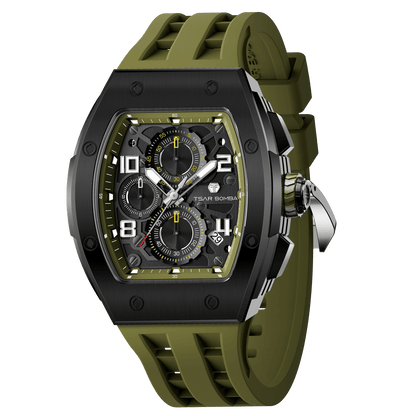 Official TSAR BOMBA Elemental Calendar Quartz Watch - TB8224Q - Top G Watches