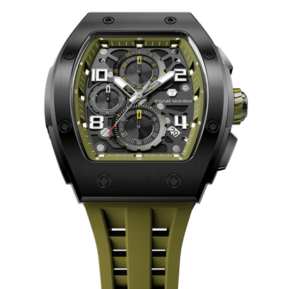 Official TSAR BOMBA Elemental Calendar Quartz Watch - TB8224Q - Top G Watches