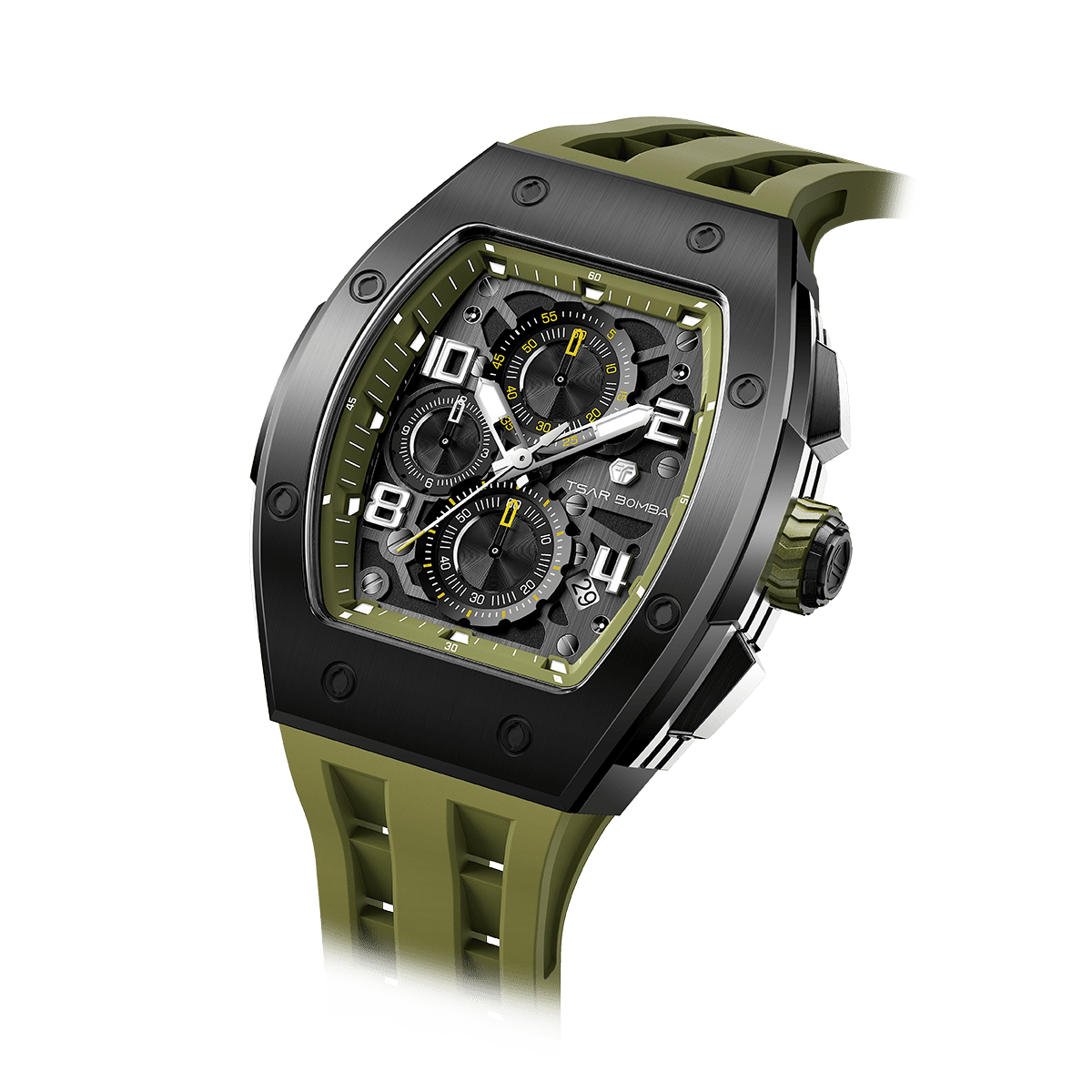 Official TSAR BOMBA Elemental Calendar Quartz Watch - TB8224Q - Top G Watches