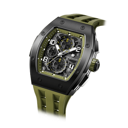 Official TSAR BOMBA Elemental Calendar Quartz Watch - TB8224Q - Top G Watches