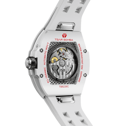 Official TSAR BOMBA TB8226C Full Ceramic Automatic Skeleton Watch – Sapphire Crystal
