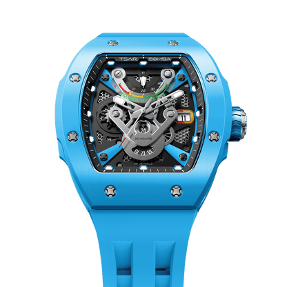 Official TSAR BOMBA TB8226C Full Ceramic Automatic Skeleton Watch – Sapphire Crystal