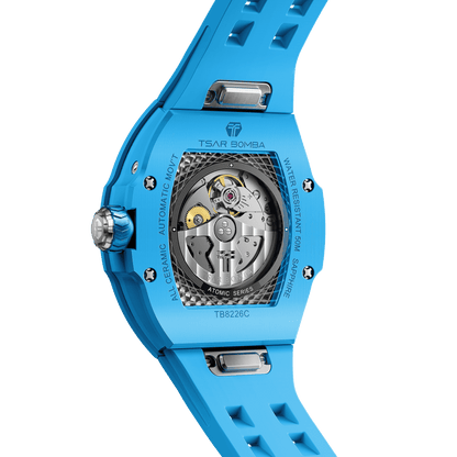 Official TSAR BOMBA TB8226C Full Ceramic Automatic Skeleton Watch – Sapphire Crystal
