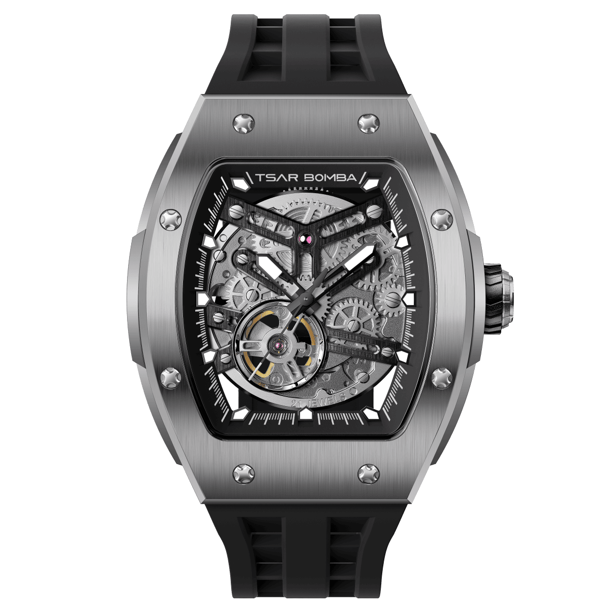 Official TSAR BOMBA Automatic Skeleton Elemental-Titanium Edition  — TB8228T