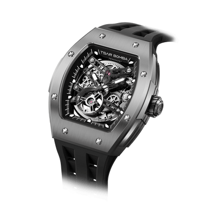 Official TSAR BOMBA Automatic Skeleton Elemental-Titanium Edition  — TB8228T