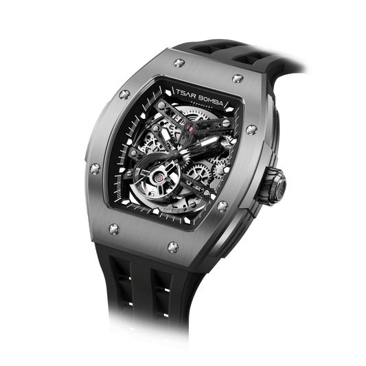 Official TSAR BOMBA Automatic Skeleton Elemental-Titanium Edition  — TB8228T