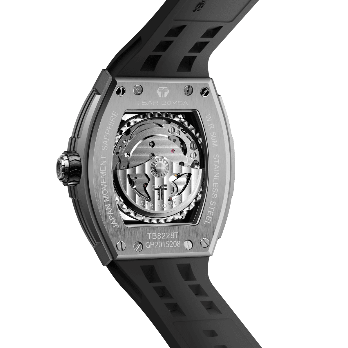 Official TSAR BOMBA Automatic Skeleton Elemental-Titanium Edition  — TB8228T