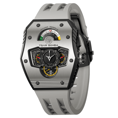 Official TSAR BOMBA Parallax TB8229 Automatic Watch | Ceramic Carbon Fibre Luxury Watch