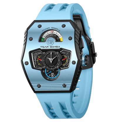 Official TSAR BOMBA Parallax TB8229 Automatic Watch | Ceramic Carbon Fibre Luxury Watch