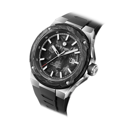 Official TSAR BOMBA Electron Carbon-X II TB8230 Automatic Watch | Carbon Fibre Sports Watch