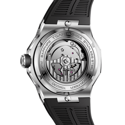 Official TSAR BOMBA Electron Carbon-X II TB8230 Automatic Watch | Carbon Fibre Sports Watch