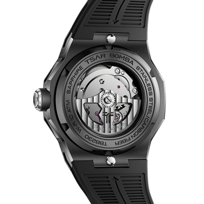 Official TSAR BOMBA Electron Carbon-X II TB8230 Automatic Watch | Carbon Fibre Sports Watch