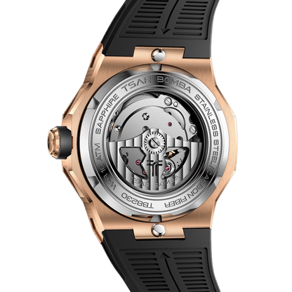 Official TSAR BOMBA Electron Carbon-X II TB8230 Automatic Watch | Carbon Fibre Sports Watch