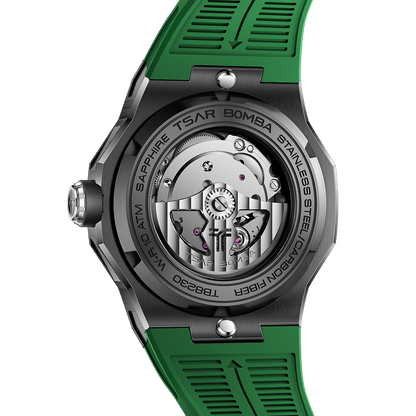 Official TSAR BOMBA Electron Carbon-X II TB8230 Automatic Watch | Carbon Fibre Sports Watch