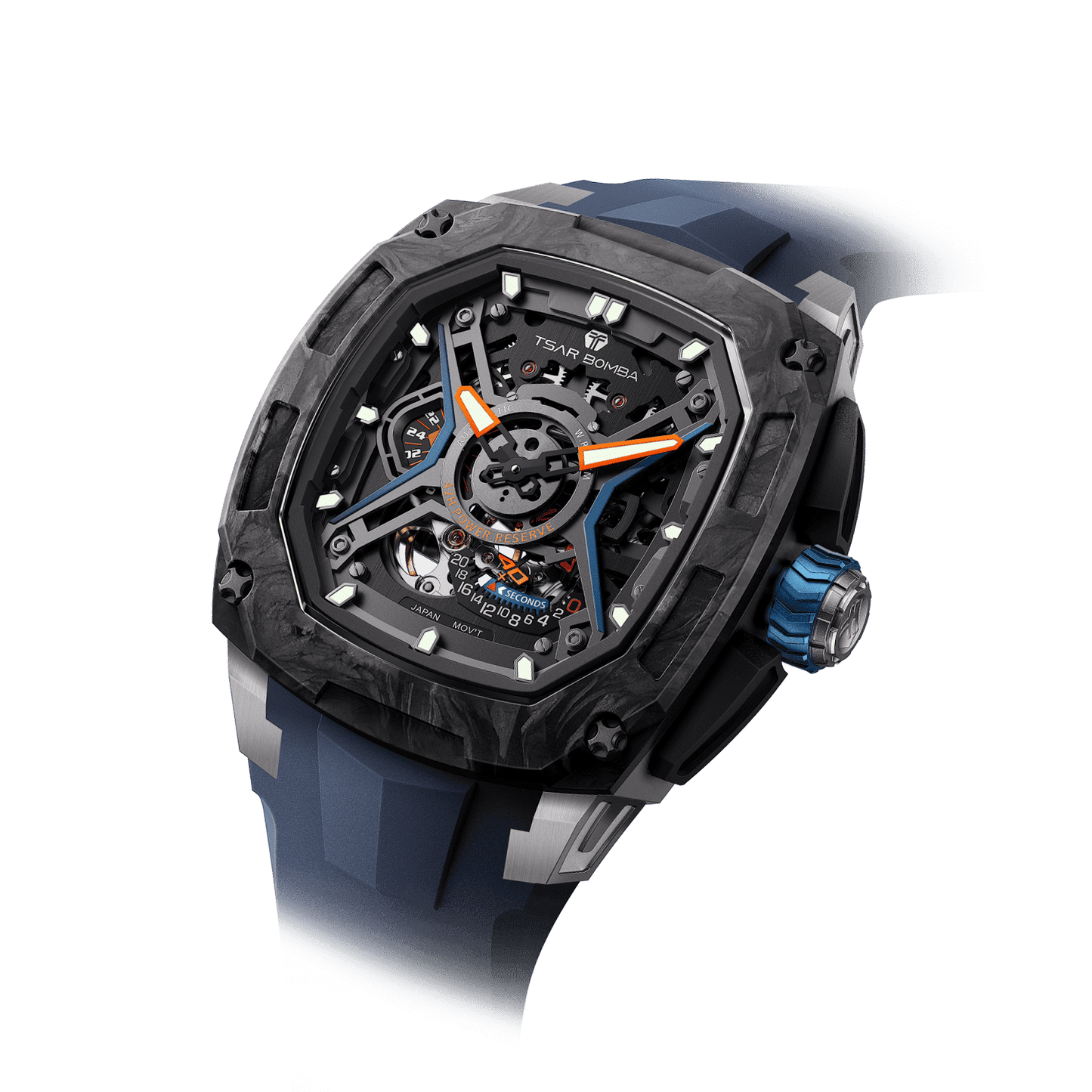 Official TSAR BOMBA Dark Matter 5 Swiss Automatic Watch (TB8605)