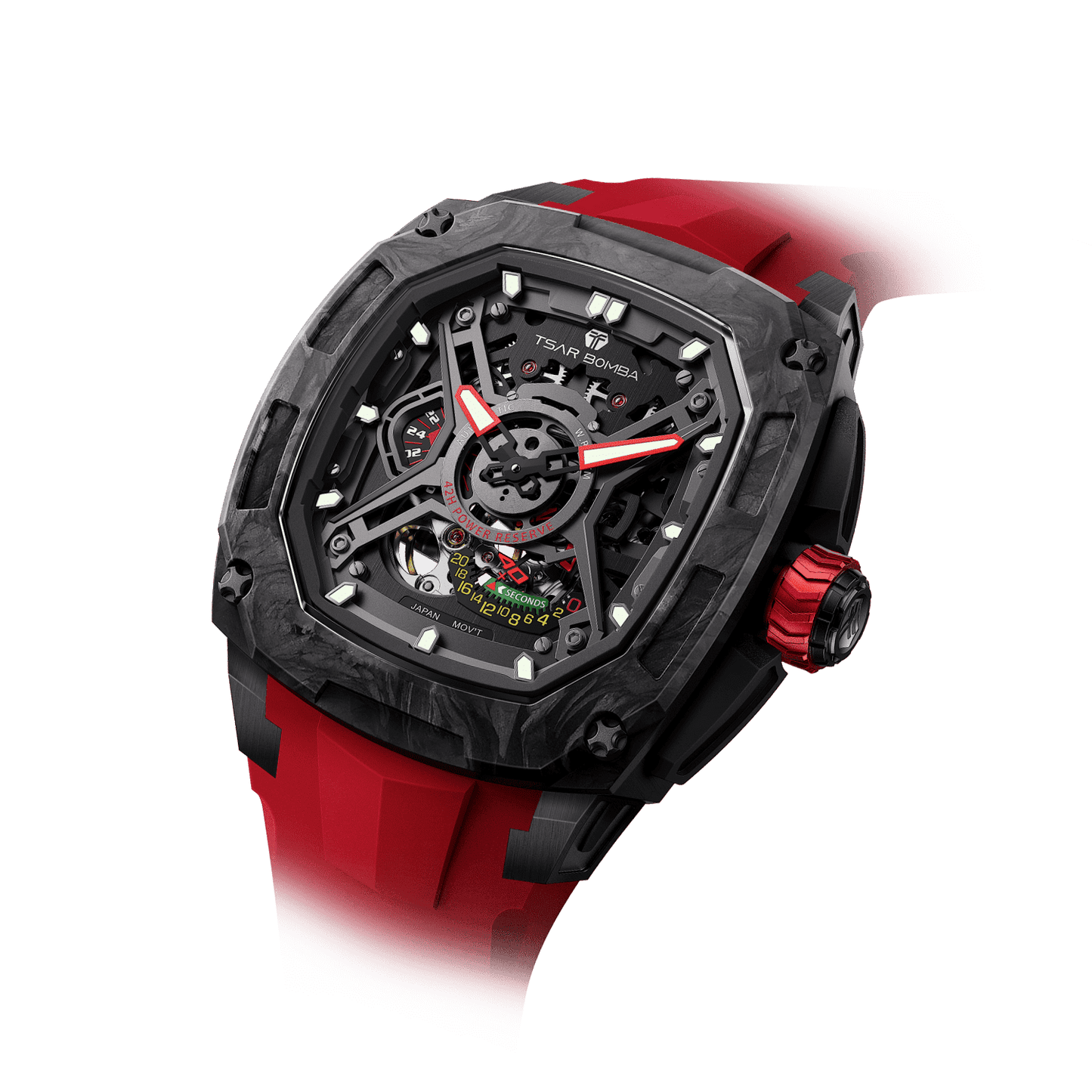 Official TSAR BOMBA Dark Matter 5 Swiss Automatic Watch (TB8605)