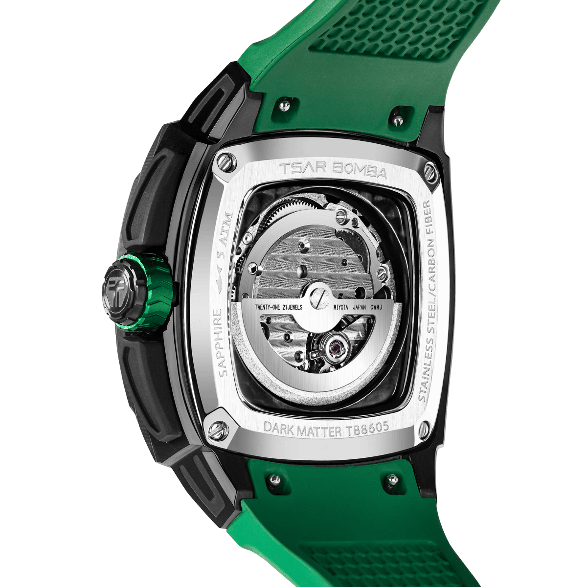 Official TSAR BOMBA Dark Matter 5 Swiss Automatic Watch (TB8605)