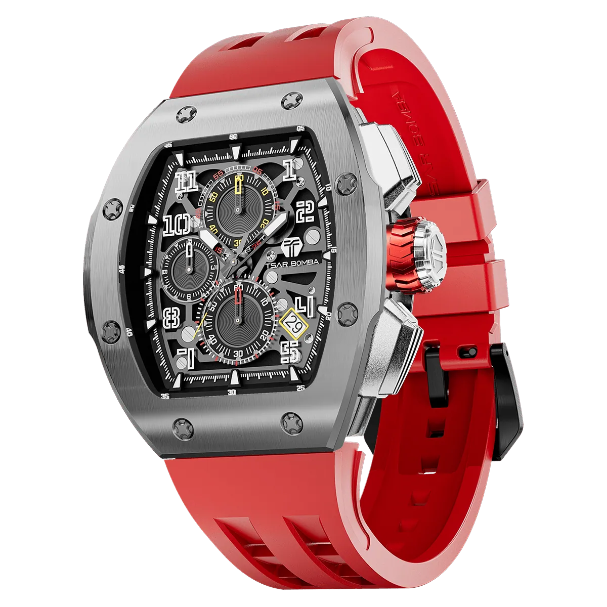 Official TSAR BOMBA – Atomic Interchangeable Luxury Calendar Watch TB8214