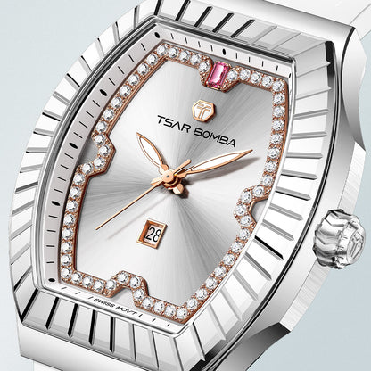 Official TSAR BOMBA TB8231 Nucleus Femme 04 Ladies Swiss Quartz Watch – Sapphire Crystal
