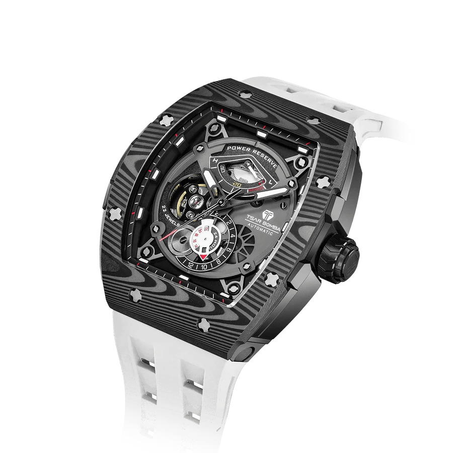 Official TSAR Bomba Carbon Fibre Automatic Kinetic Energy Watch – TB8210CF