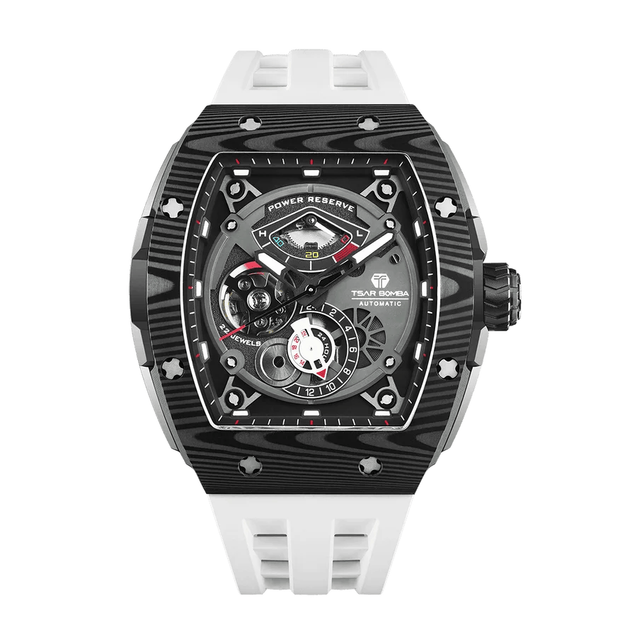 Official TSAR Bomba Carbon Fibre Automatic Kinetic Energy Watch – TB8210CF
