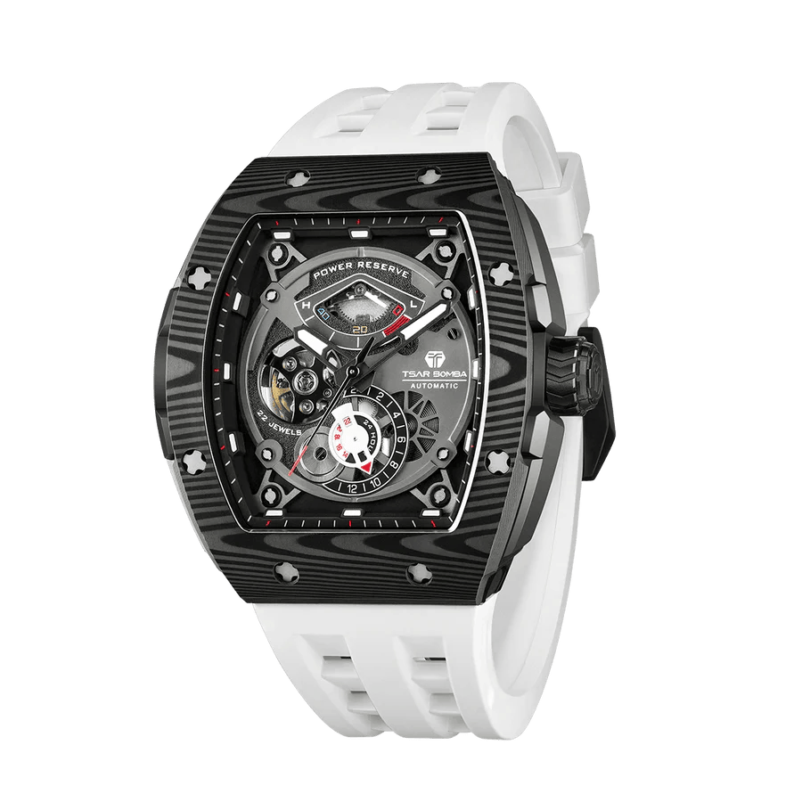Official TSAR Bomba Carbon Fibre Automatic Kinetic Energy Watch – TB8210CF