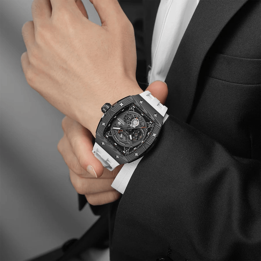 Official TSAR Bomba Carbon Fibre Automatic Kinetic Energy Watch – TB8210CF