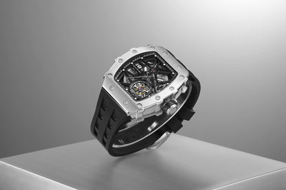 Official TSAR BOMBA Luxury Skeleton Mechanical Watch — TB8209A