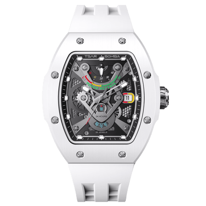 Official TSAR BOMBA TB8226C Full Ceramic Automatic Skeleton Watch – Sapphire Crystal