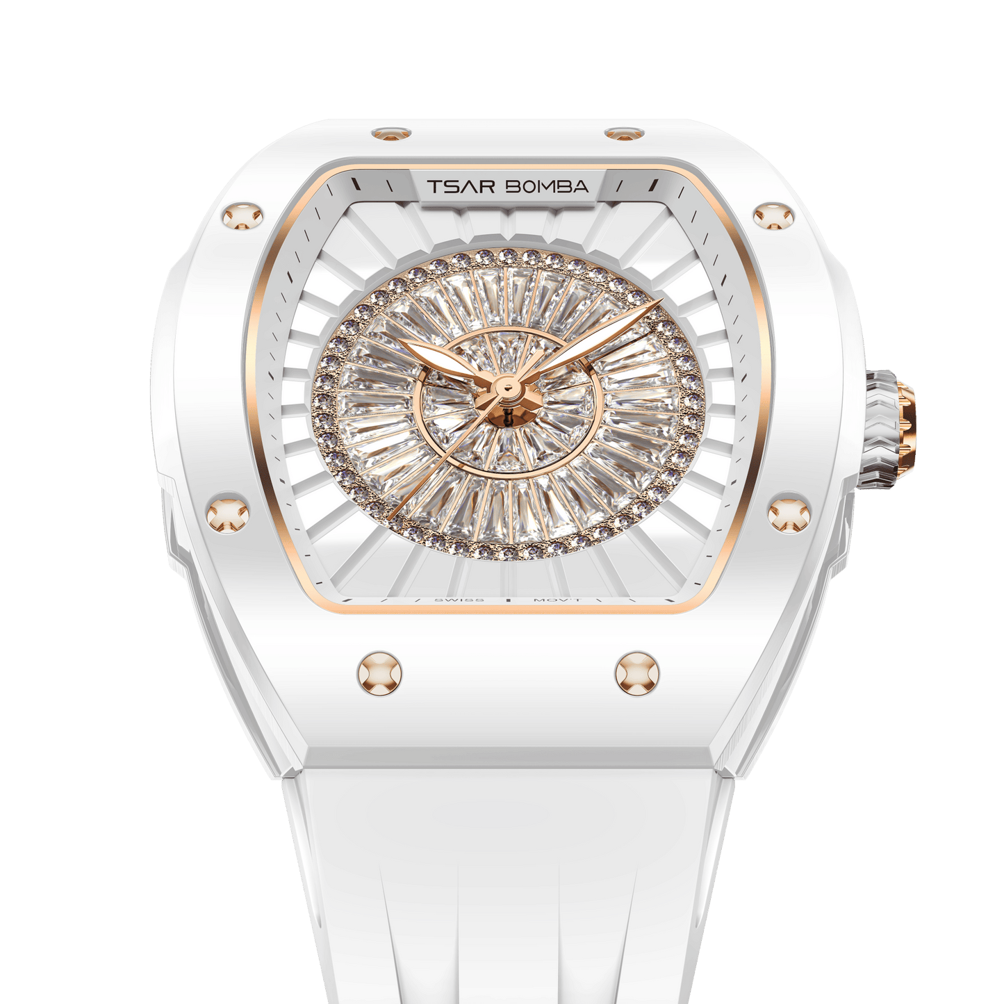 Official TSAR BOMBA Nucleus Femme Ladies Ceramic Watch – Swiss Movement TB8220L