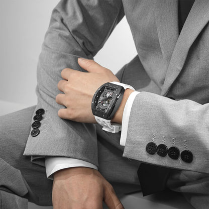 Official TSAR Bomba Carbon Fibre Automatic Kinetic Energy Watch – TB8210CF