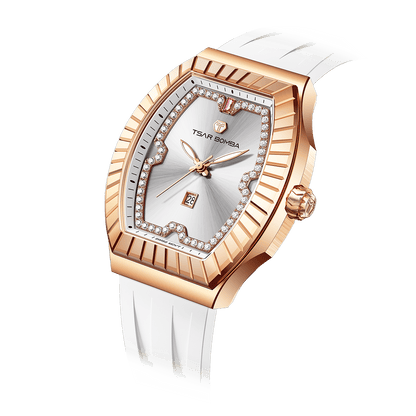 Official TSAR BOMBA TB8231 Nucleus Femme 04 Ladies Swiss Quartz Watch – Sapphire Crystal