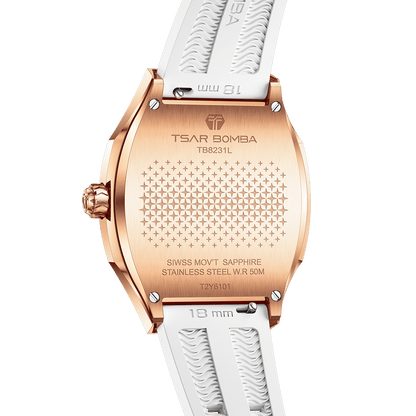 Official TSAR BOMBA TB8231 Nucleus Femme 04 Ladies Swiss Quartz Watch – Sapphire Crystal