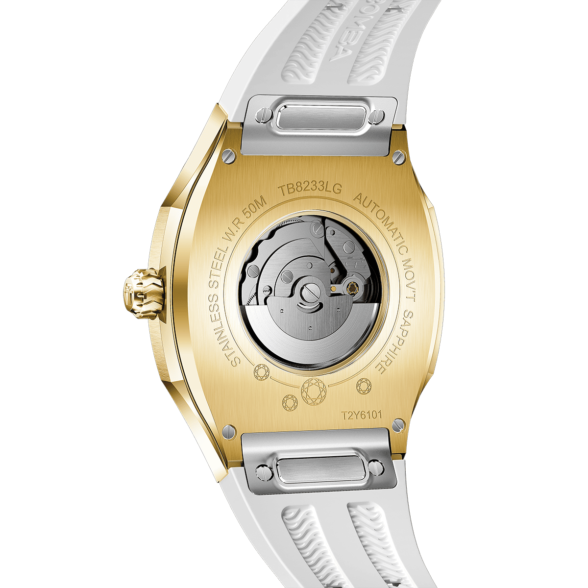 Official TSAR BOMBA Lumina TB8233 Diamond-Set Automatic Women's Watch