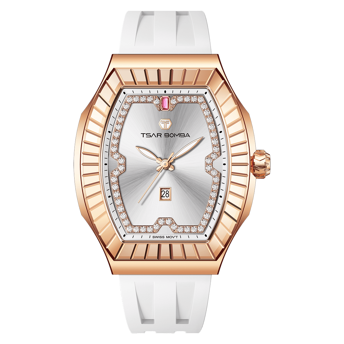 Official TSAR BOMBA TB8231 Nucleus Femme 04 Ladies Swiss Quartz Watch – Sapphire Crystal
