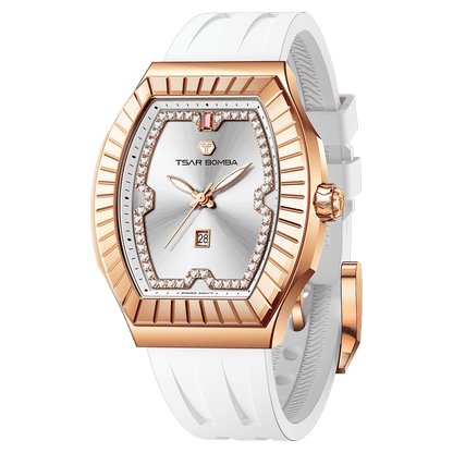 Official TSAR BOMBA TB8231 Nucleus Femme 04 Ladies Swiss Quartz Watch – Sapphire Crystal