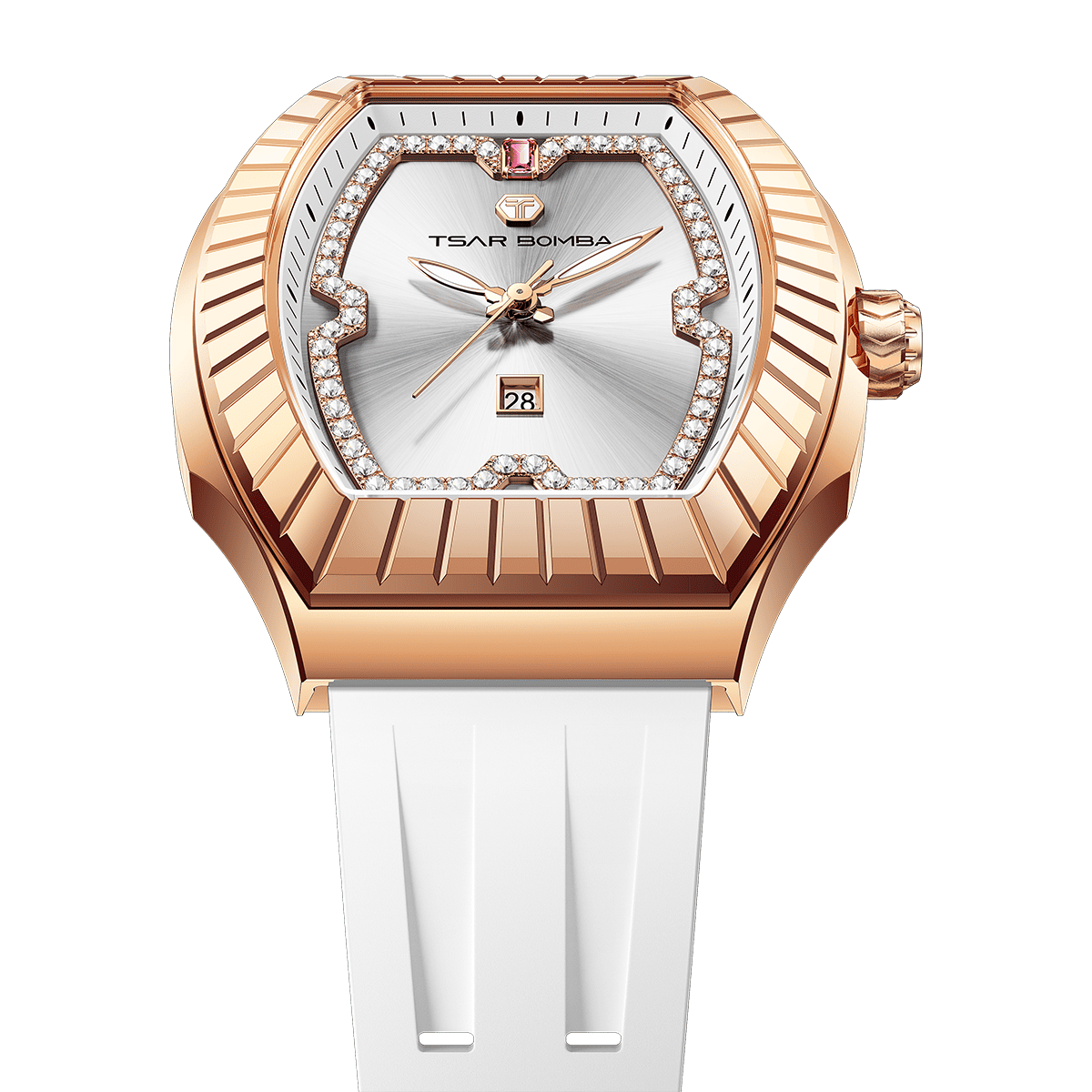 Official TSAR BOMBA TB8231 Nucleus Femme 04 Ladies Swiss Quartz Watch – Sapphire Crystal