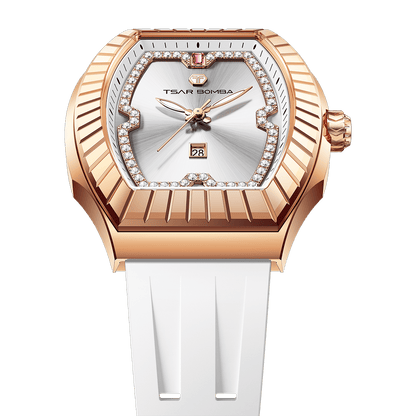 Official TSAR BOMBA TB8231 Nucleus Femme 04 Ladies Swiss Quartz Watch – Sapphire Crystal