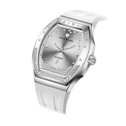 Official TSAR BOMBA Lumina TB8233 Diamond-Set Automatic Women's Watch