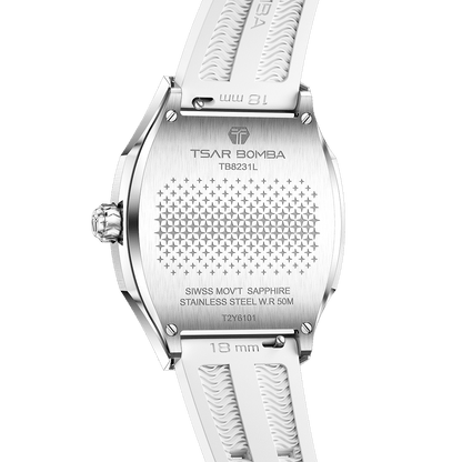 Official TSAR BOMBA TB8231 Nucleus Femme 04 Ladies Swiss Quartz Watch – Sapphire Crystal
