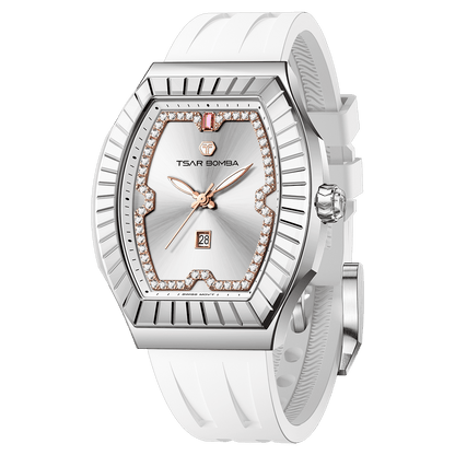 Official TSAR BOMBA TB8231 Nucleus Femme 04 Ladies Swiss Quartz Watch – Sapphire Crystal