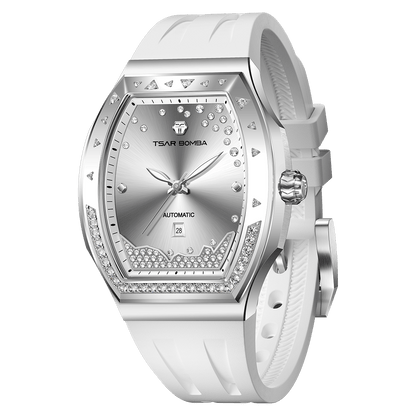 Official TSAR BOMBA Lumina TB8233 Diamond-Set Automatic Women's Watch