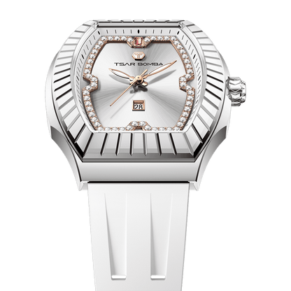 Official TSAR BOMBA TB8231 Nucleus Femme 04 Ladies Swiss Quartz Watch – Sapphire Crystal