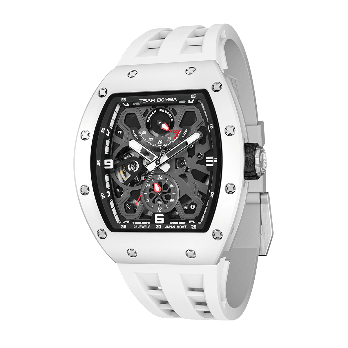 Official TSAR BOMBA Carbon Fibre Ceramic Kinetic Energy Automatic Watch – TB8212