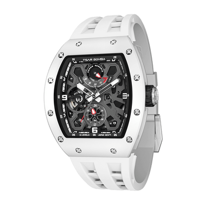 Official TSAR BOMBA Carbon Fibre Ceramic Kinetic Energy Automatic Watch – TB8212