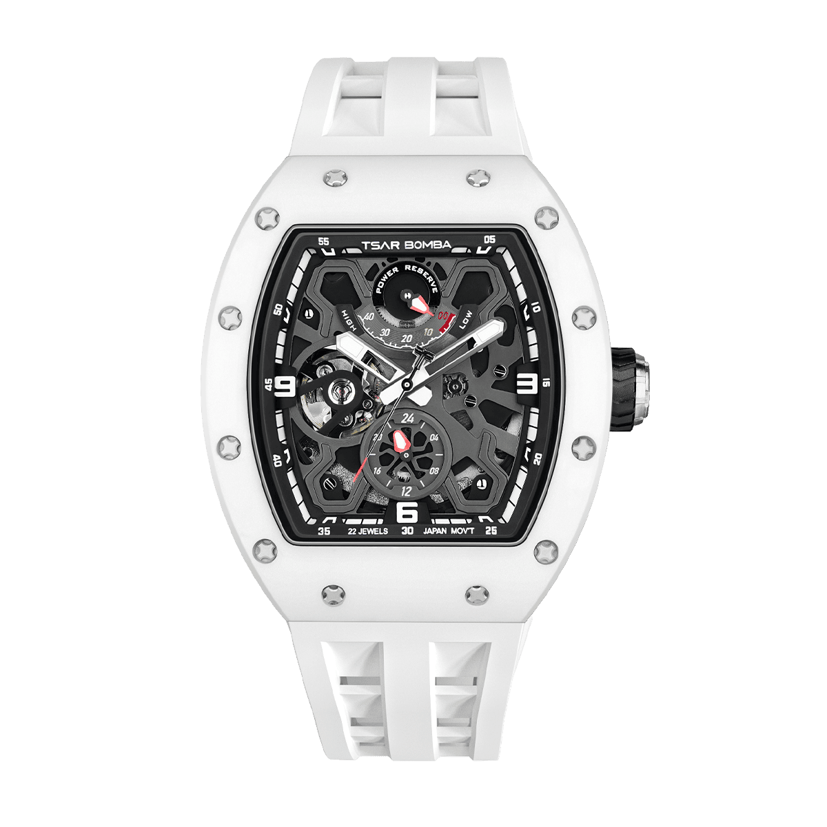 Official TSAR BOMBA Carbon Fibre Ceramic Kinetic Energy Automatic Watch – TB8212
