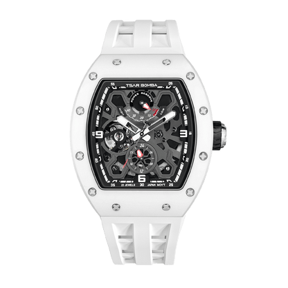 Official TSAR BOMBA Carbon Fibre Ceramic Kinetic Energy Automatic Watch – TB8212