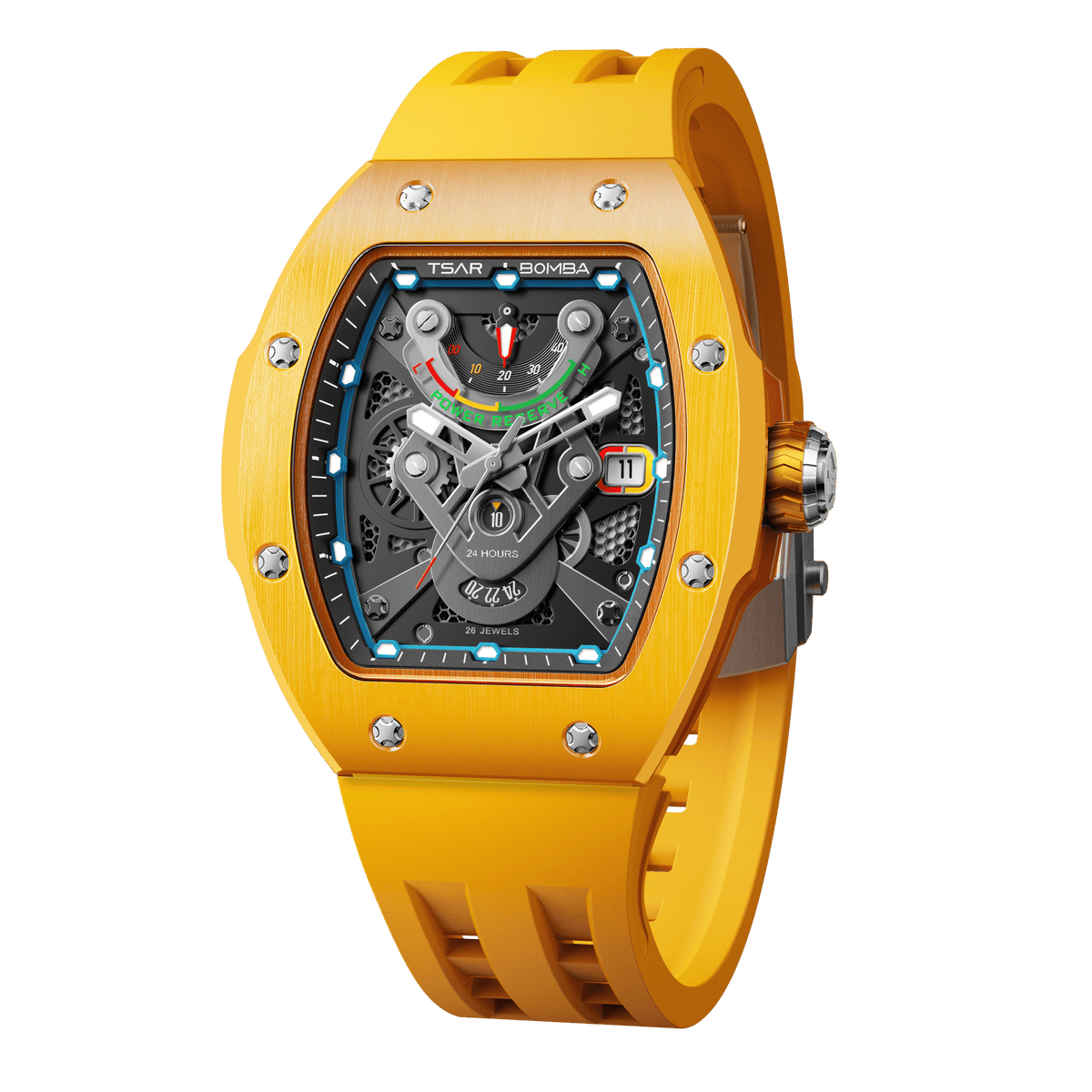 Official TSAR BOMBA TB8226C Full Ceramic Automatic Skeleton Watch – Sapphire Crystal